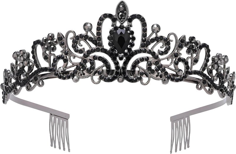 AXX Princess Crown for Women, Crystal Queen Tiaras for Girls Bridal Hair Accessories Gifts for Birthday Wedding Prom, Bridal Party, Pageant, Halloween Christmas Costume - Image 1